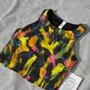 NWT. Lululemon Invigorate Train Tank. Size 2. Pads included